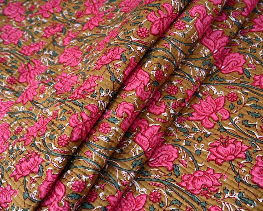 handmade quilt fabric by the yard - for sewing diy crafts & home decor projects