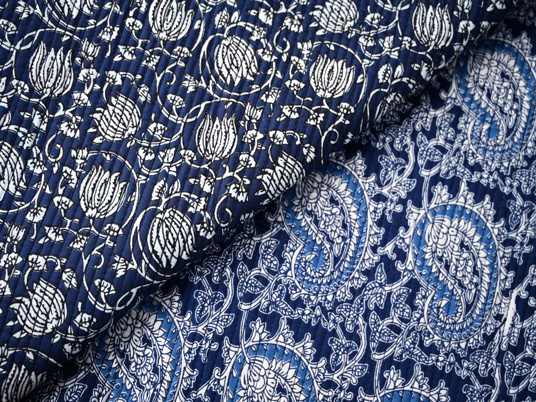 indian block print cotton fabric by the yard - handmade block print quilting cotton fabric