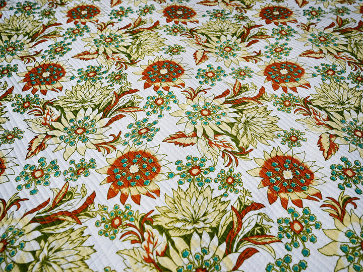 floral cotton fabric for diy - quilting fabric for sewing and crafts