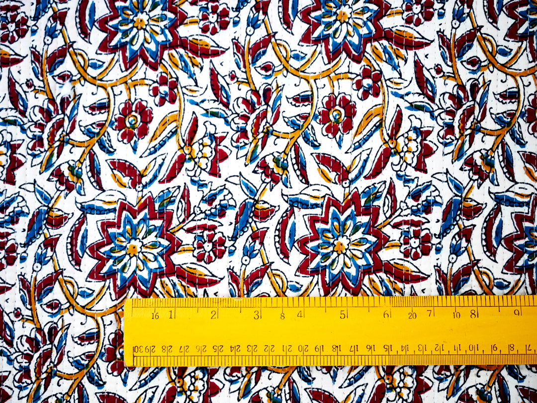indian quilt fabric for sewing - 
indian block print cotton fabric by the yard