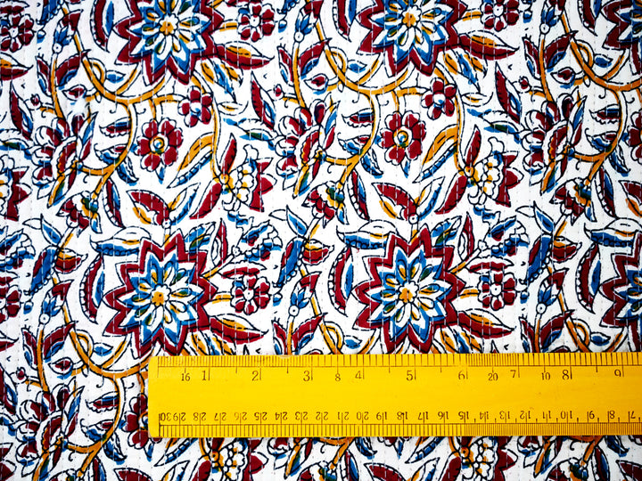 indian quilt fabric for sewing - 
indian block print cotton fabric by the yard