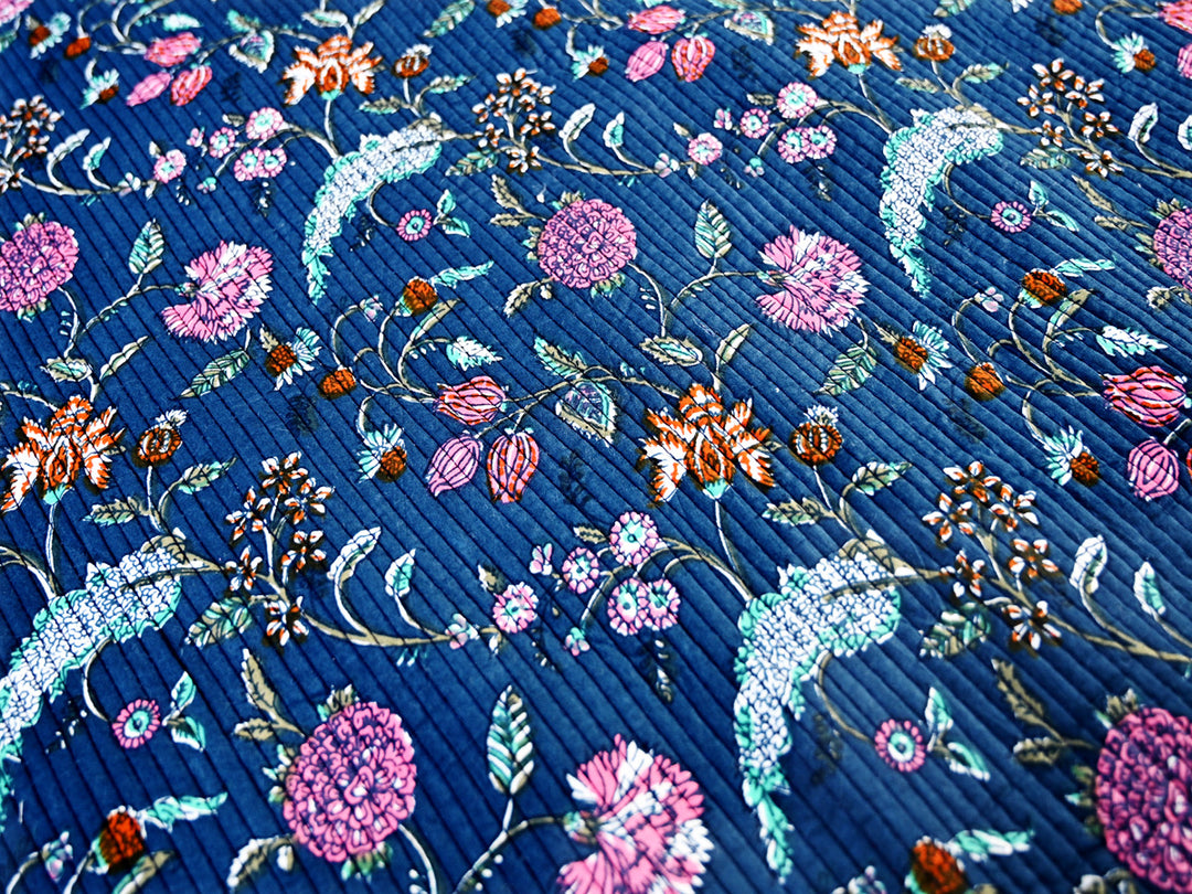 quilted cotton fabric by the yard for home decor - block print cotton quilting fabric