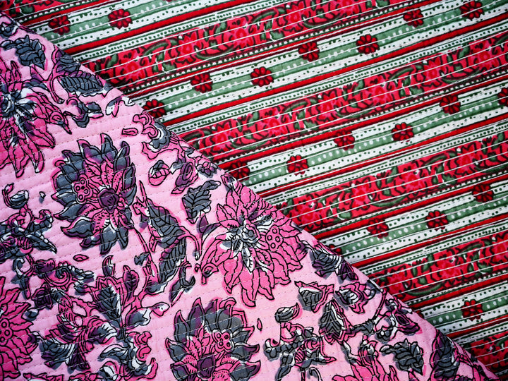 block print cotton quilting fabric by the yard - indian quilt fabric for sewing and crafts