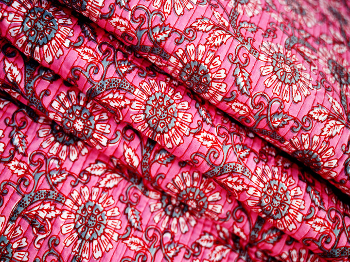 indian block print cotton fabric - 
block print quilting fabric