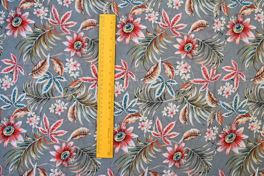 Wholesale Lot of Floral & Feather Digital Print Cotton Fabric