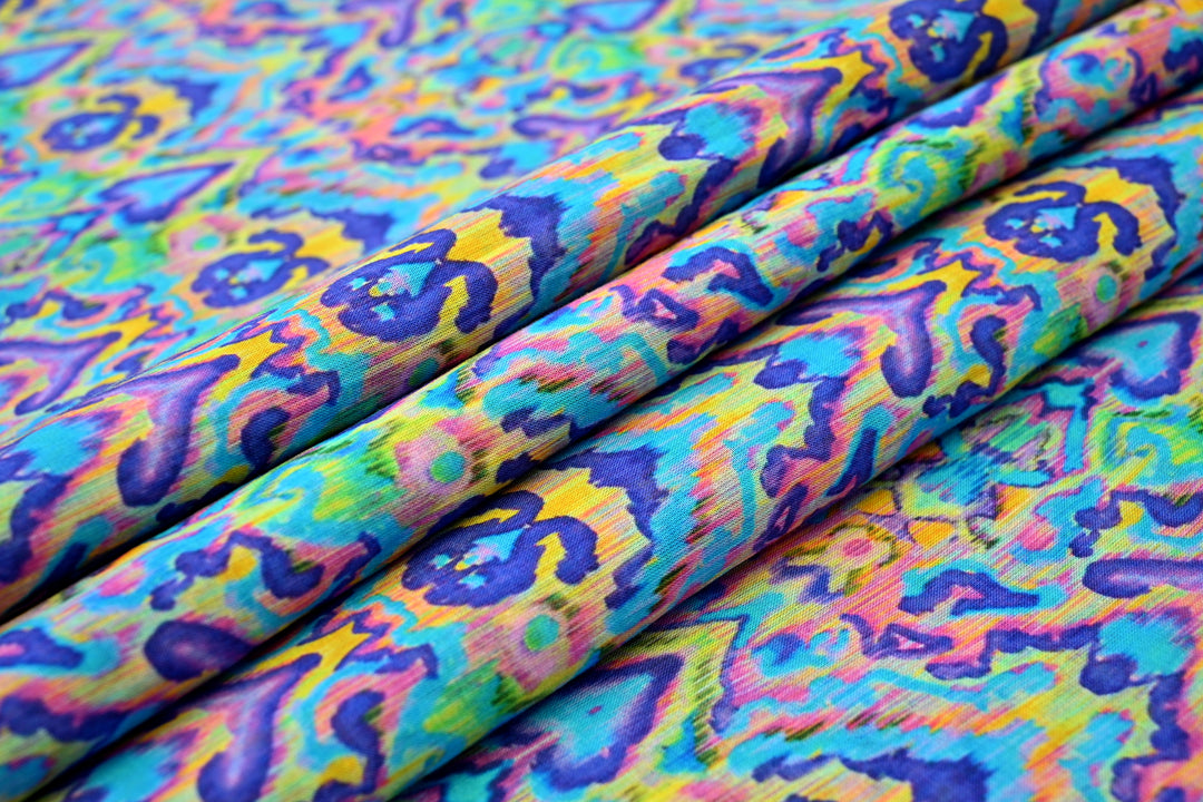 purple & blue wholesale cotton textile