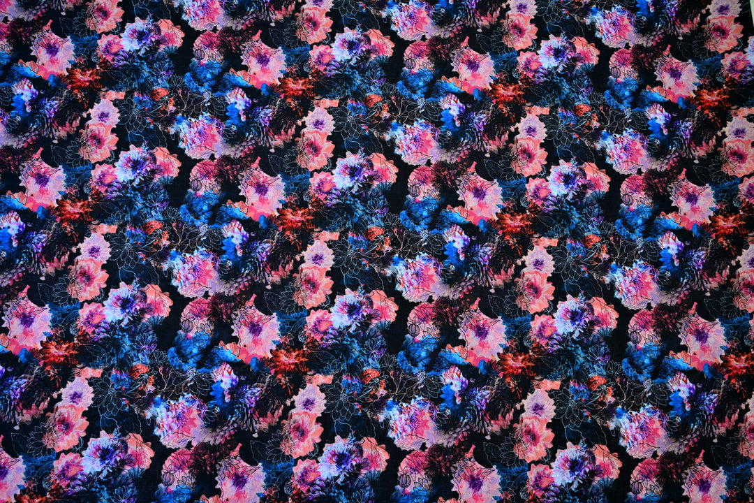 Beautiful Digital Floral Print Indian Cotton Fabric