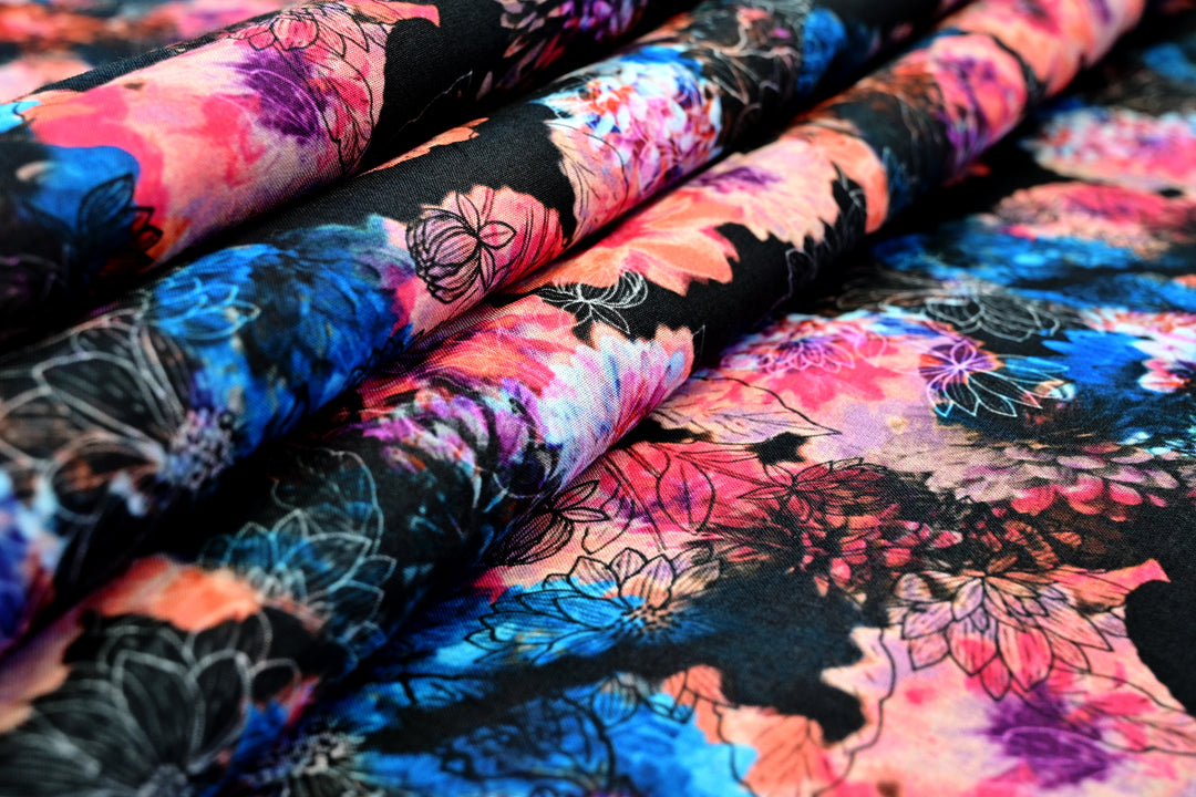 Wholesale Lot of Beautiful Digital Floral Print Indian Cotton Fabric