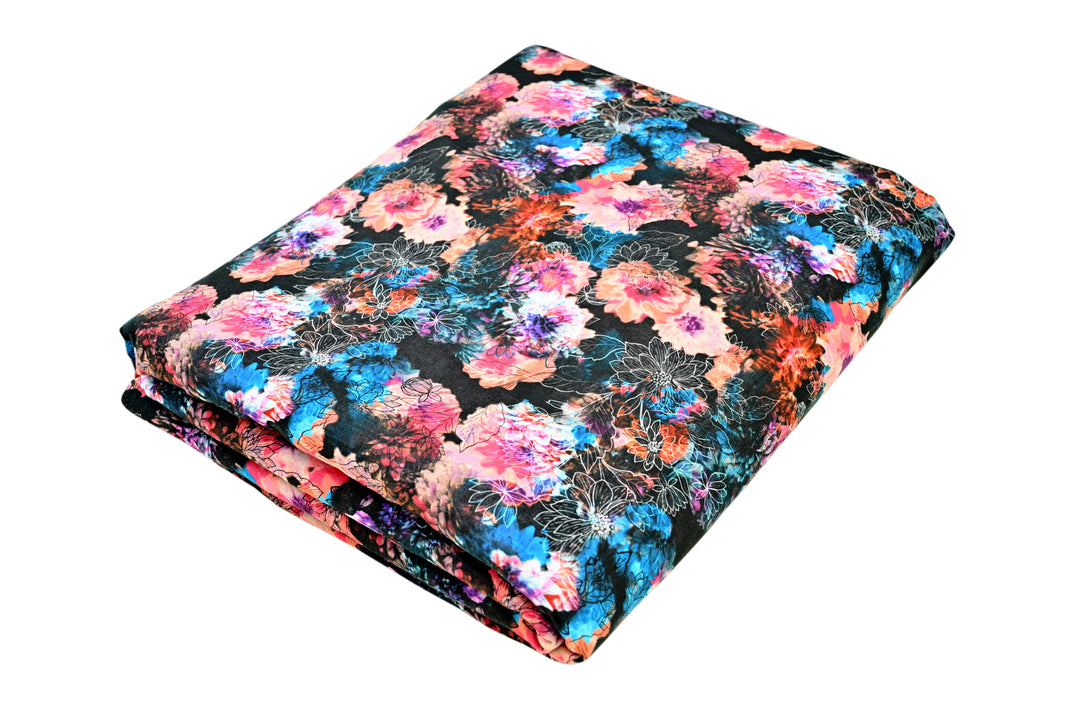 buy floral printed cotton fabric yards