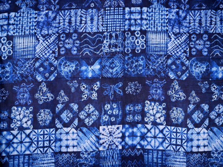 Multi Printed Pattern On Fabric Cotton Canvas