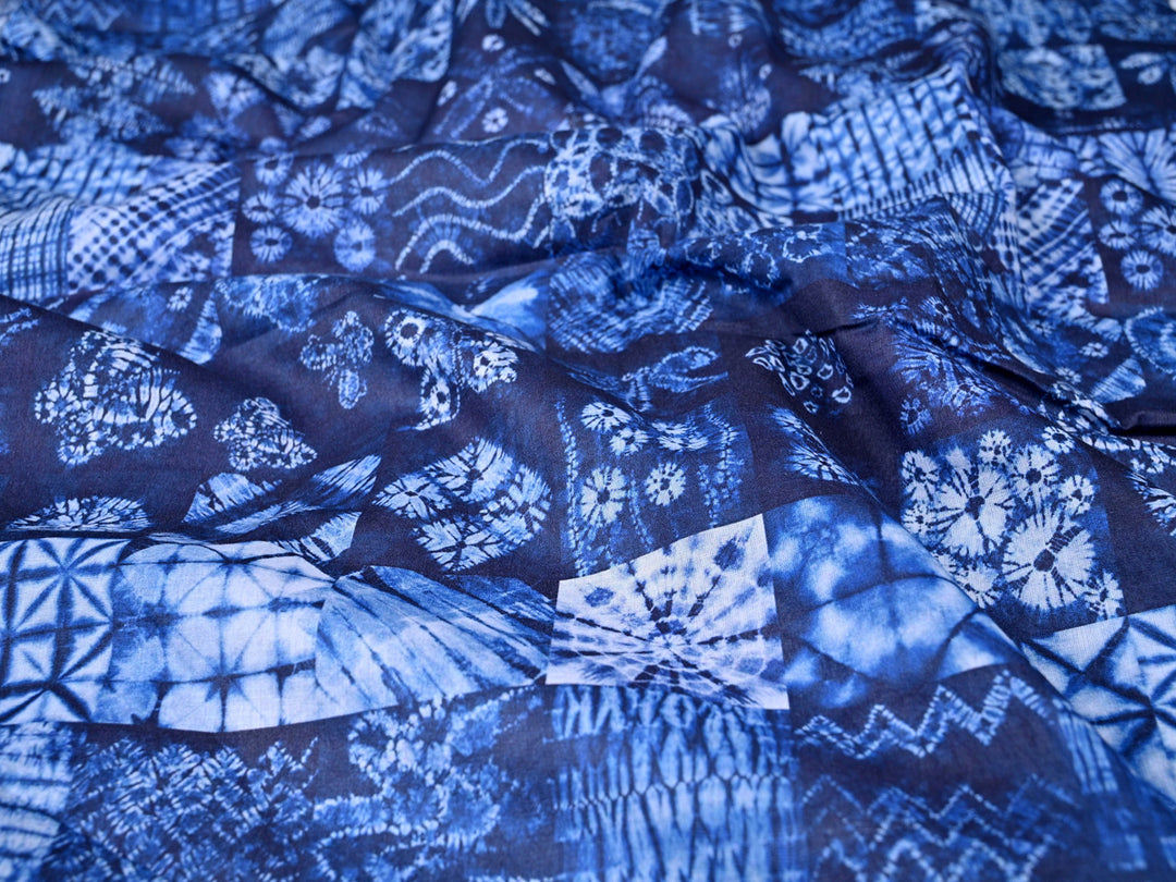 Blue Bagru Cotton Voile Fabric Trends