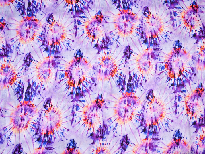Pink Purple Ice Dyeing Cotton Canvas