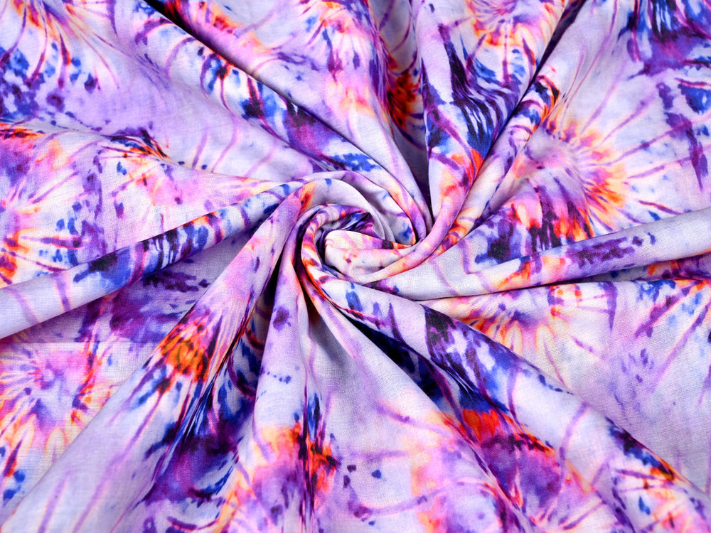 Tie and Dye Prints Cotton Fabric Wholesale