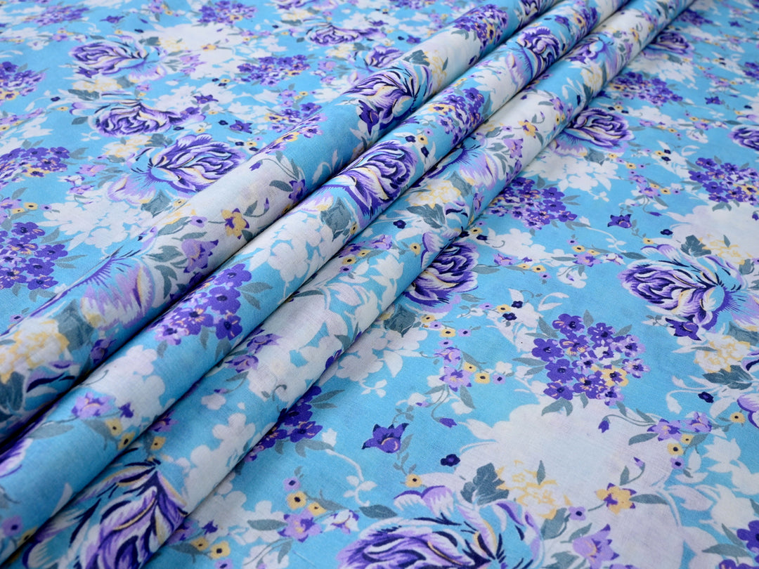 Floral Digital Print Cotton Fabric