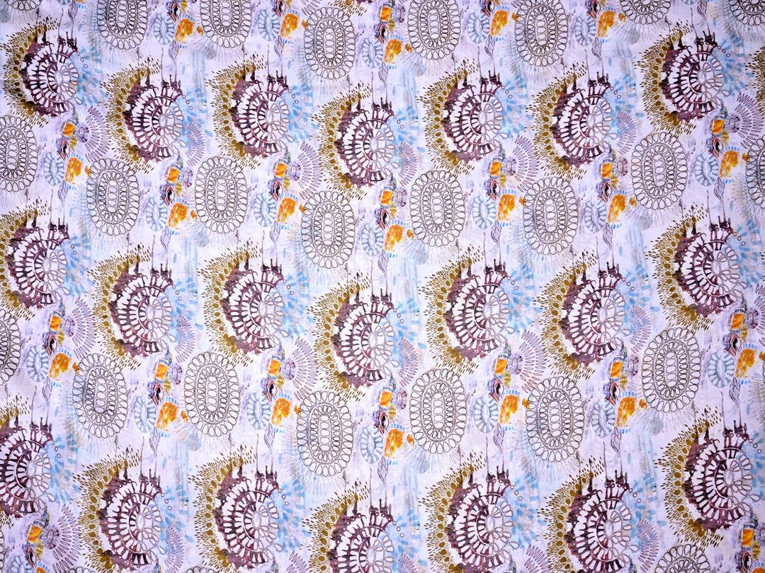 Block Printed Cotton Fabric By The Yard