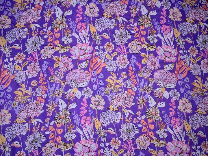 Beautiful Jaipuri Print Cotton Fabric by the Yard