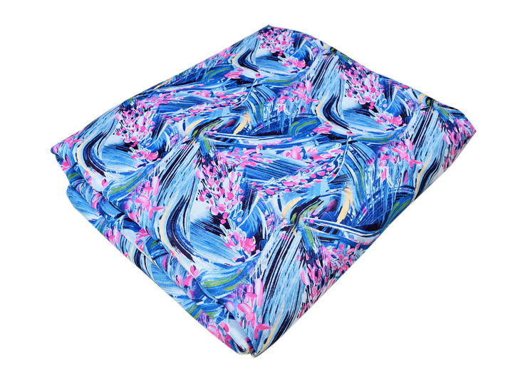 Abstract Digital Print Cotton Fabric by the Yard