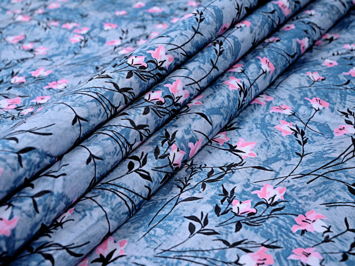 100% Pure Cotton Tree Branch Fabric by the Yard