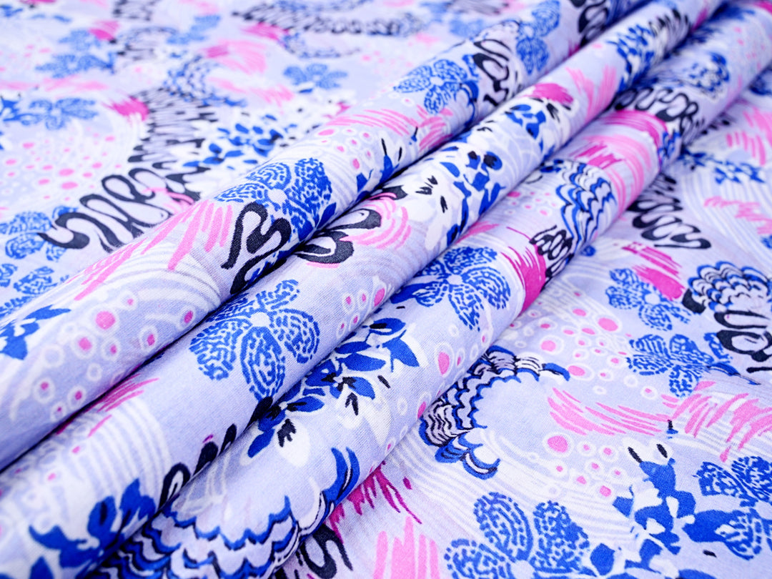 Flower print Indian Cotton material