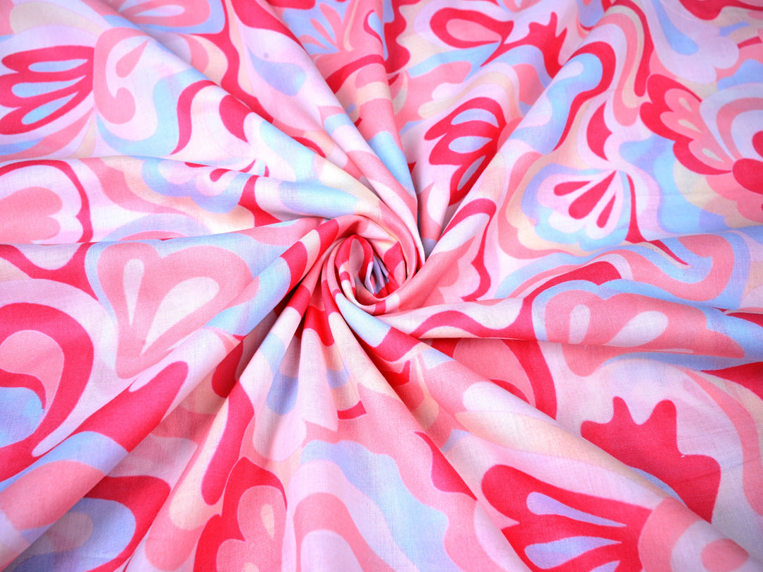 Abstract Digital Print Fabric by the Yard