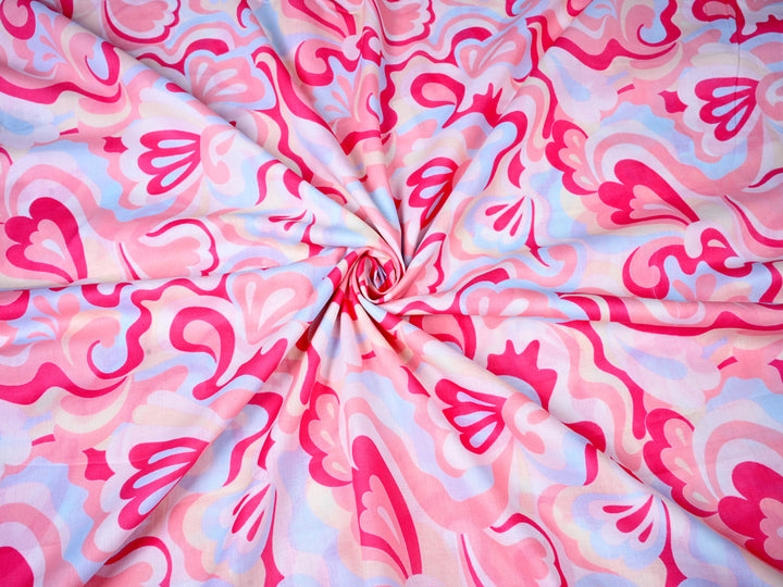 Abstract Digital Print Fabric by the Yard