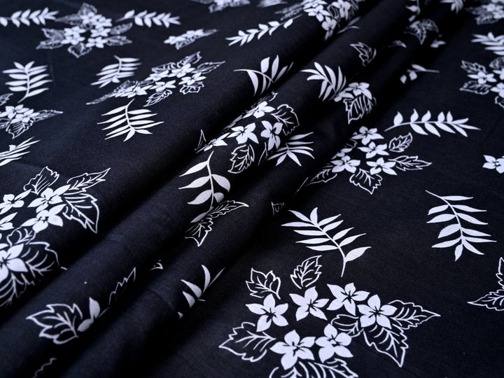 Black Indian Cotton Fabric