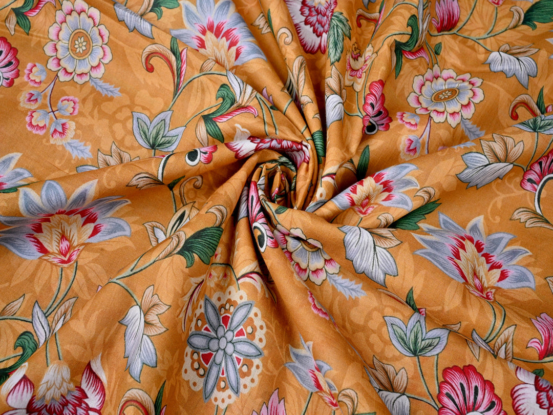 vintage floral cotton fabric trends