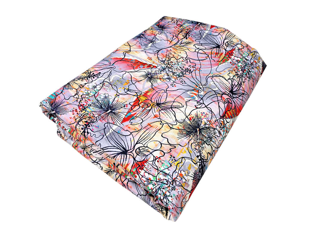 Order Today! Nature's Palette Vibrant Floral Artistry Fabric