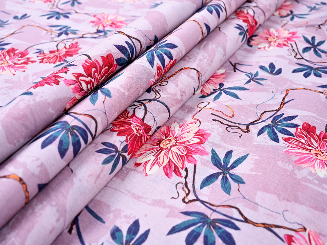 Buy Soft Pink Floral Fabric