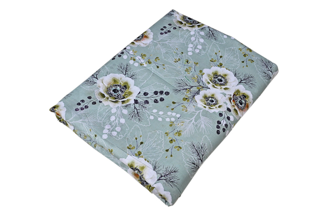 Shop Now for Classic Style! Sage Green Floral Pattern Printed Fabric