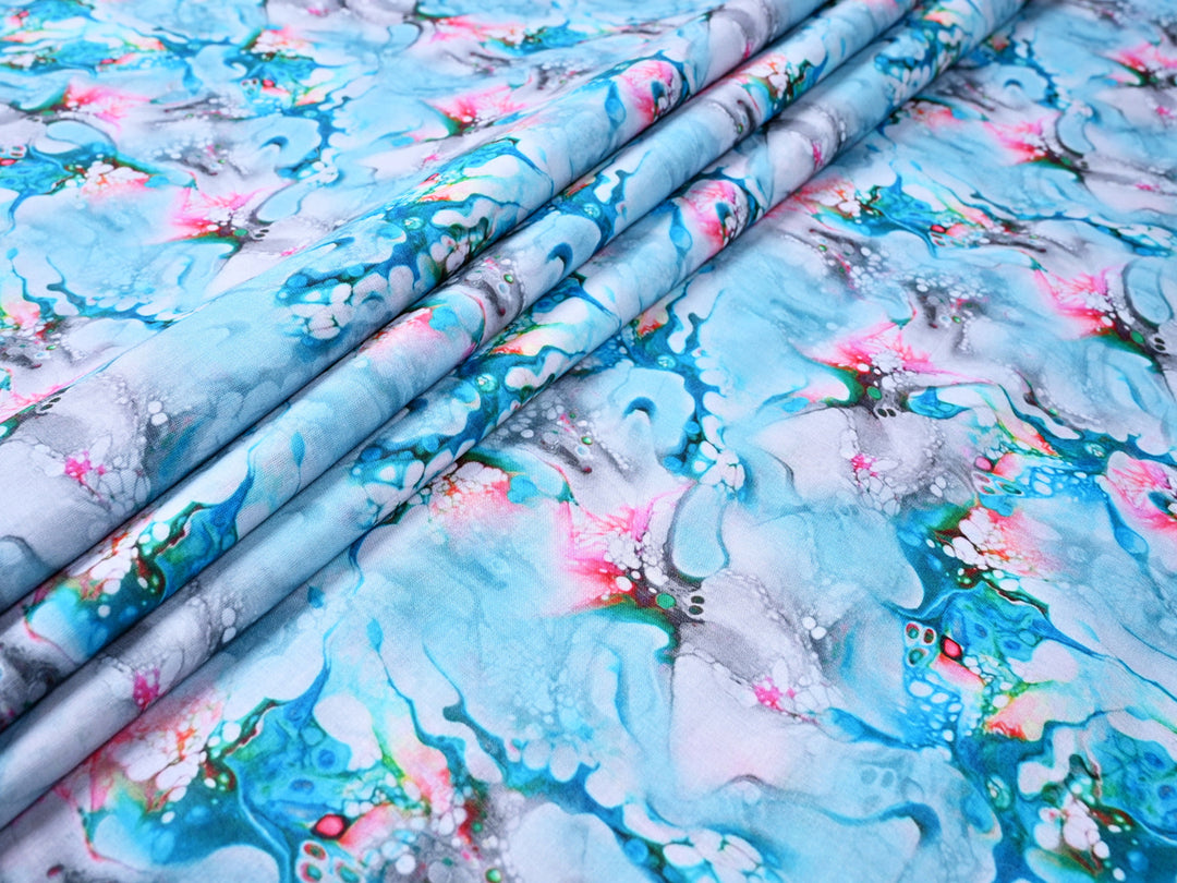 Discover Our Sea Green Camouflage Cotton Fabric Patterns