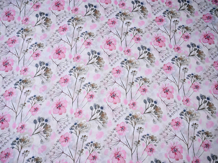 Indian Digital Cotton Print Fabric By The Yard