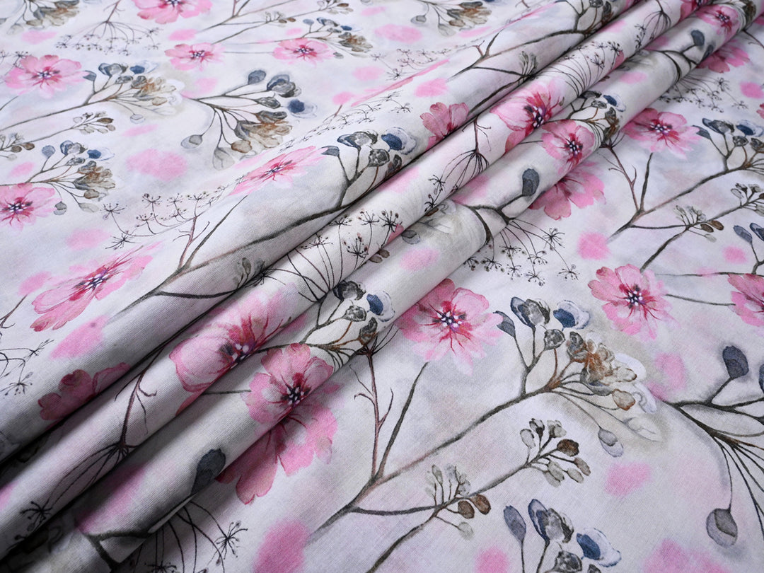 Indian Floral Cotton Print Fabric Online