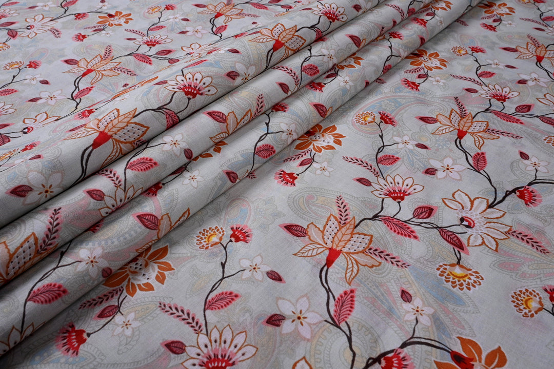 Spring Floral Print fabric for dresses