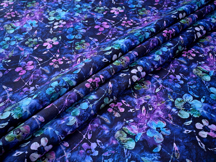 Premium Vector Wallpaper Blue Indigo Print Textile