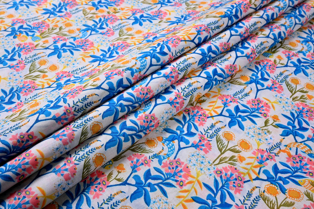 Floral Print Fabric For Dresses In India