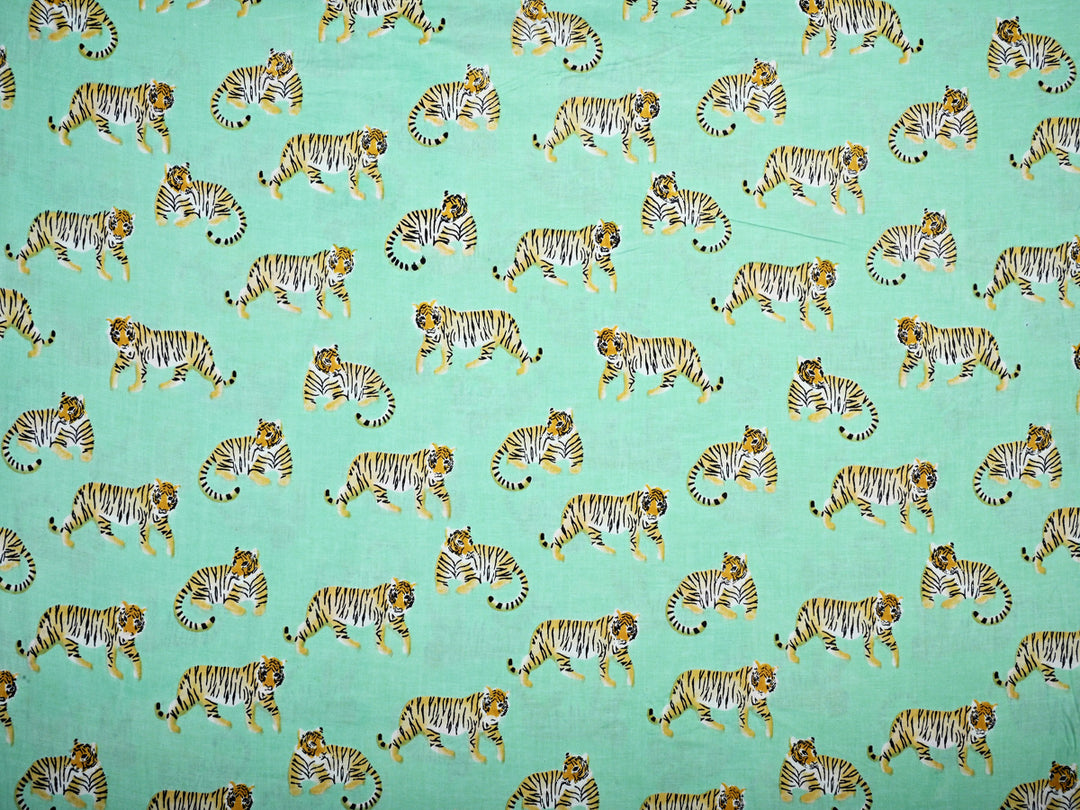 Tiger Print Cotton Fabric