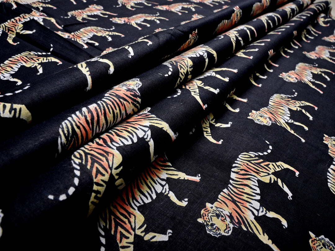 Tiger Print Cotton Fabric