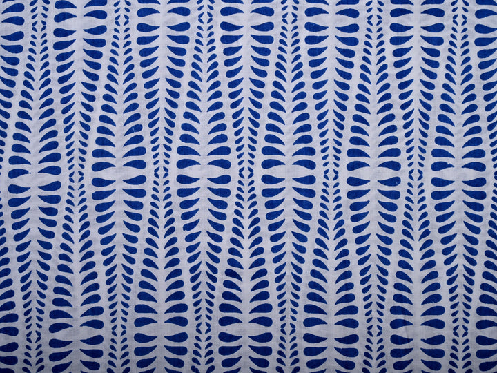 Diamond Pattern Screen Print Cotton Fabric