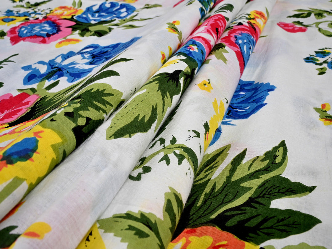large floral print fabric