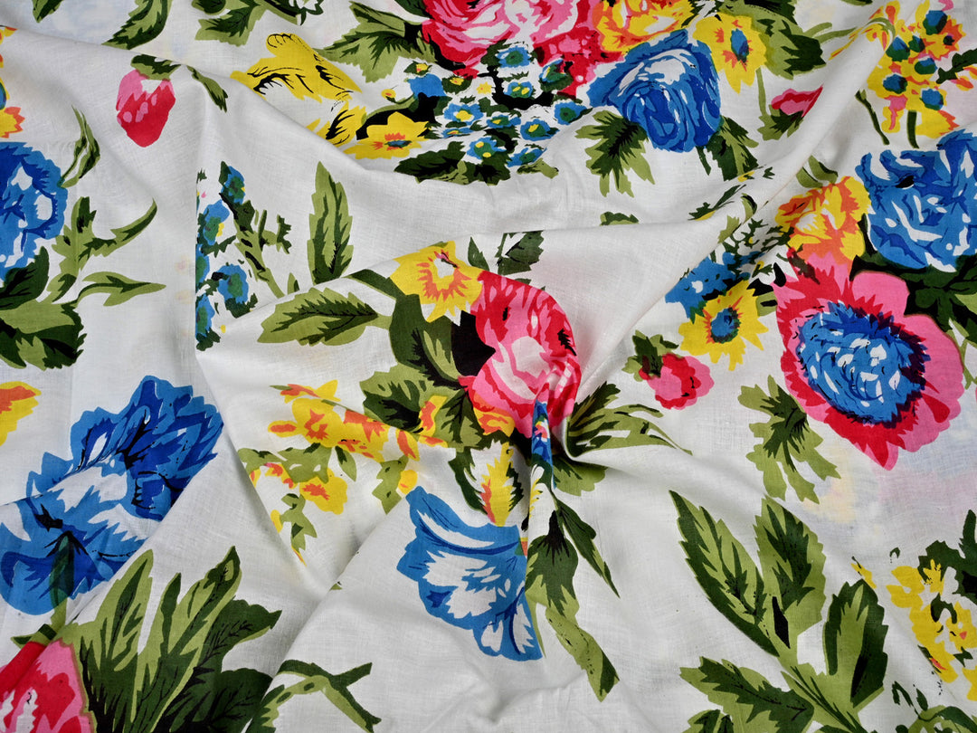 vintage floral fabric