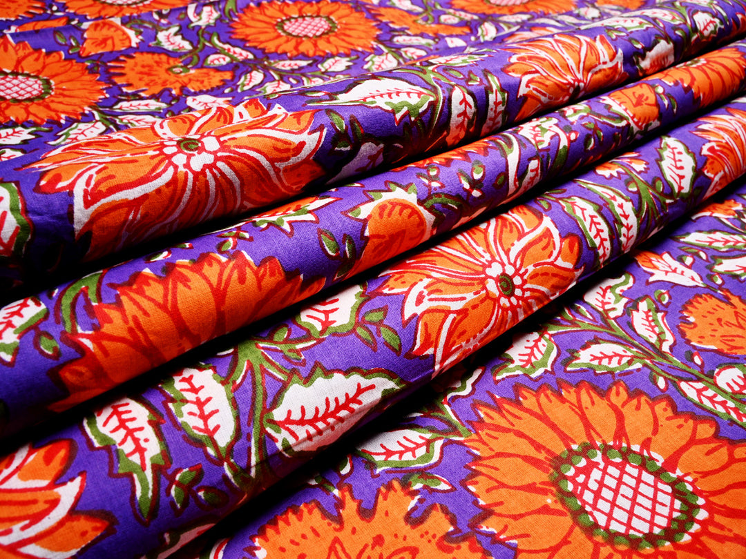 Indian Printed Cotton Fabric Material