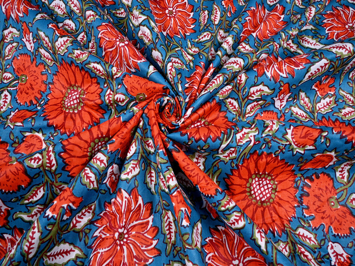 Cotton Printed Fabric Pattern From India