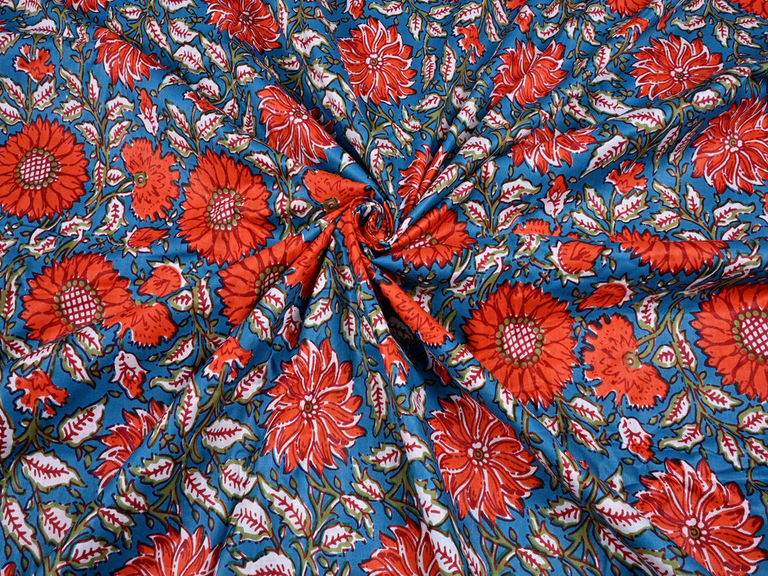Indian Cotton Fabric By The Yard