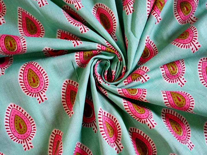 Wholesale Cotton ~ Custom Block Printed Indian Fabric