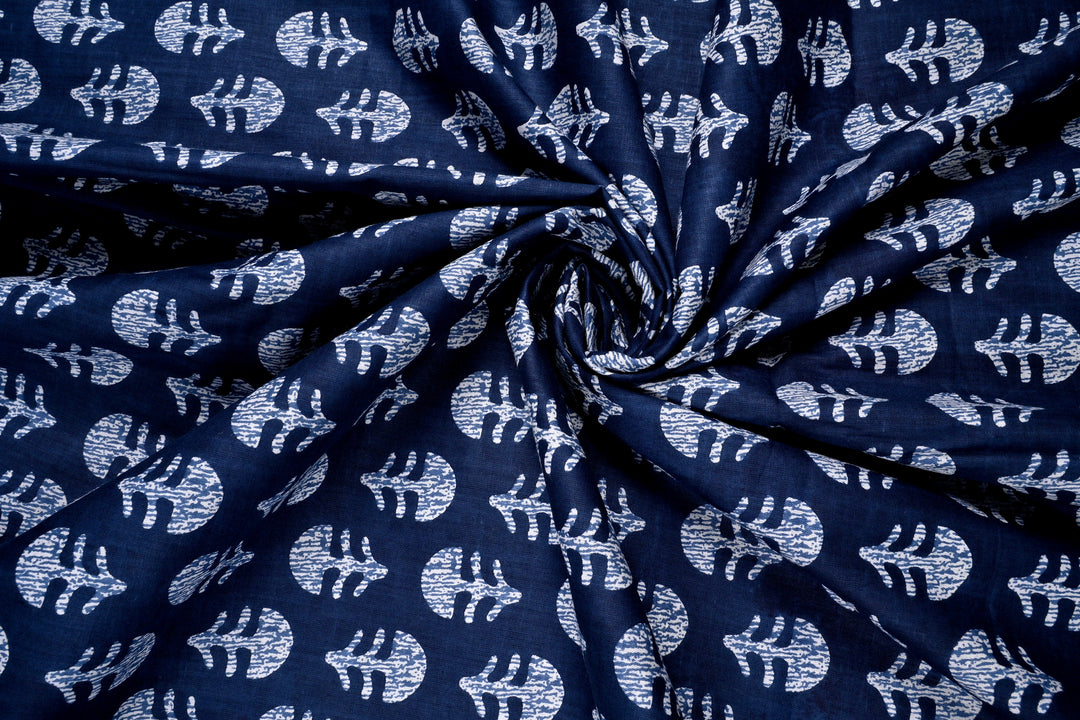 blue print cotton fabric trends