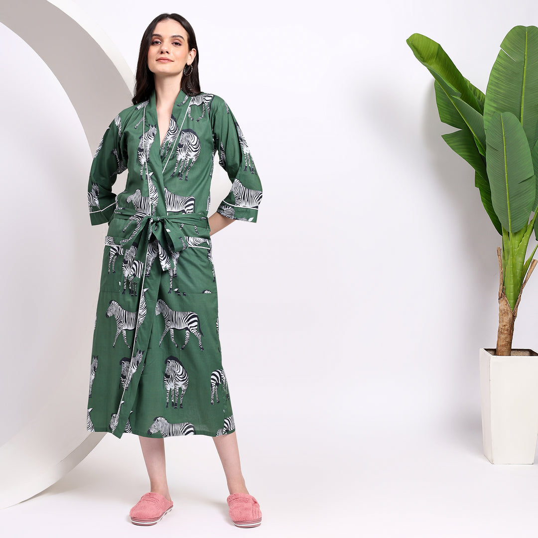 Cozy Cotton Kimono Robes for Women's Nightwear