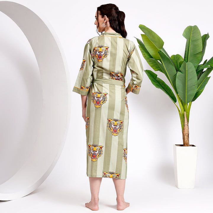 Cotton sleepwear robe