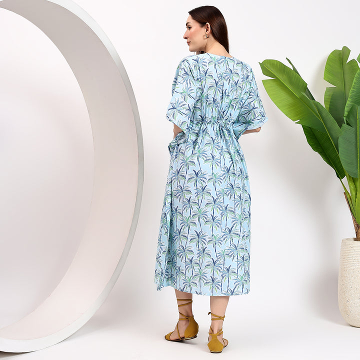 Indian block printed caftan and abaya