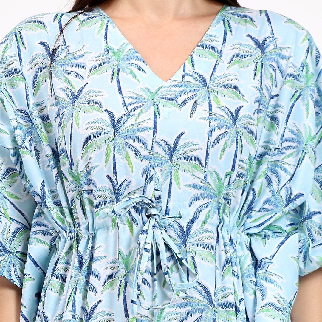 Traditional Indian block print caftan